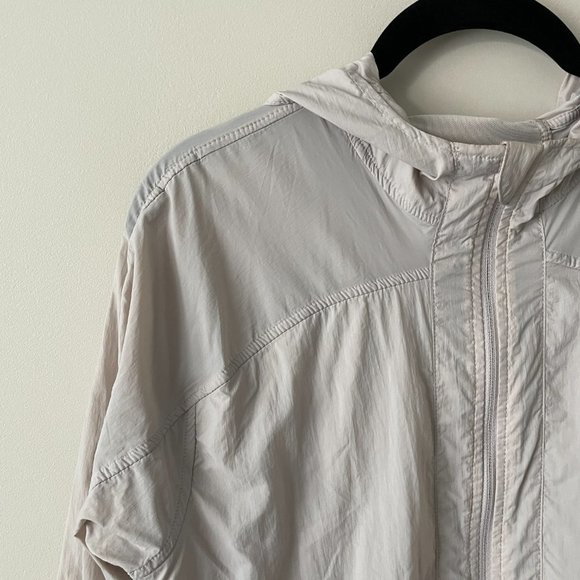 Lululemon Hood Lite Jacket Full Zip Wind Water Proof Chrome Gray 6 - Picture 4 of 6